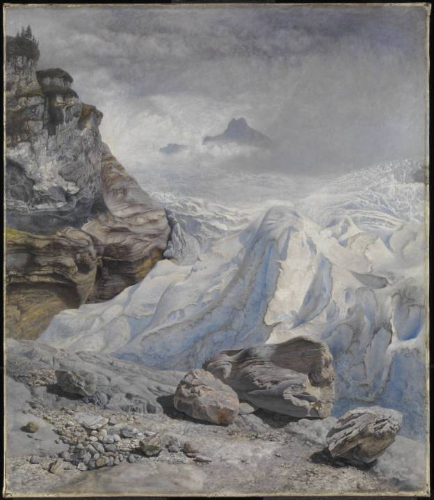 Glacier of Rosenlaui 1856 by John Brett 1831-1902