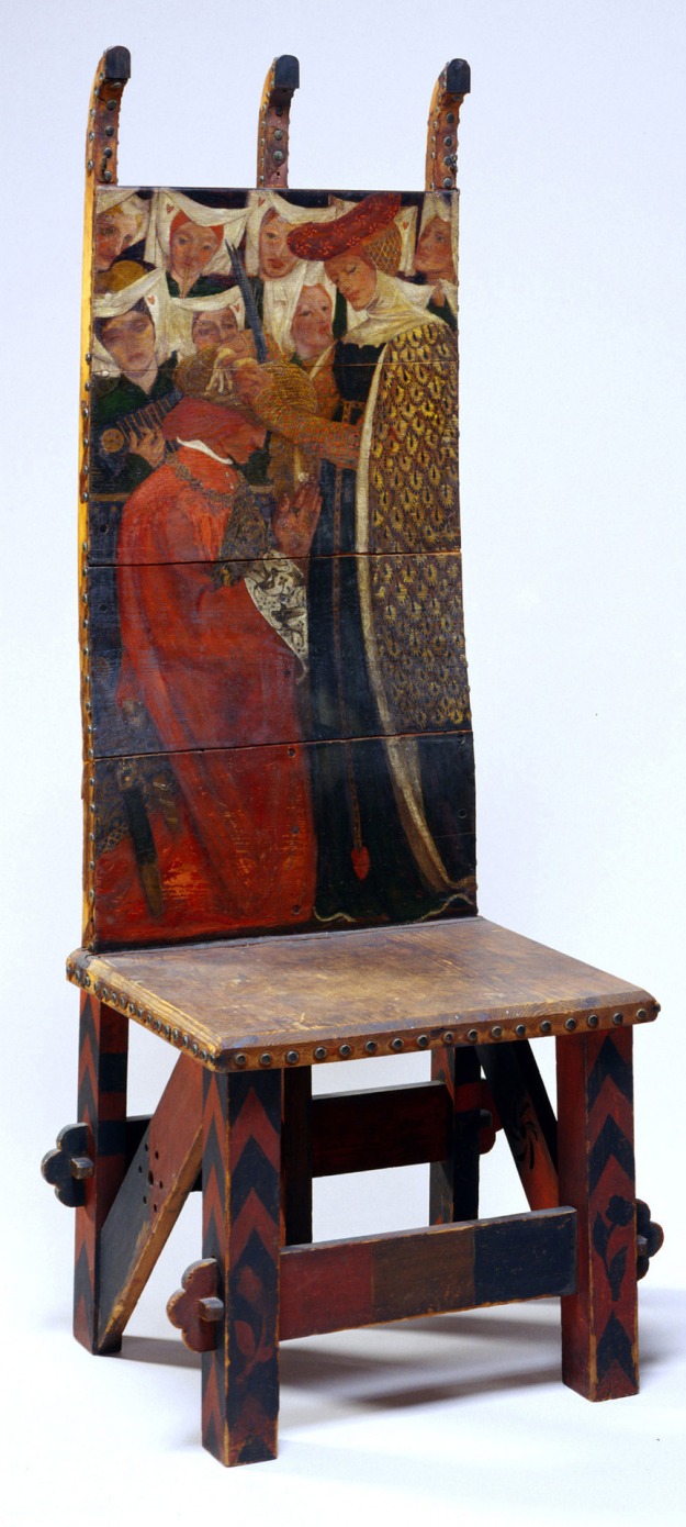 Rossetti The Arming of a Knight Chair (1856-7)